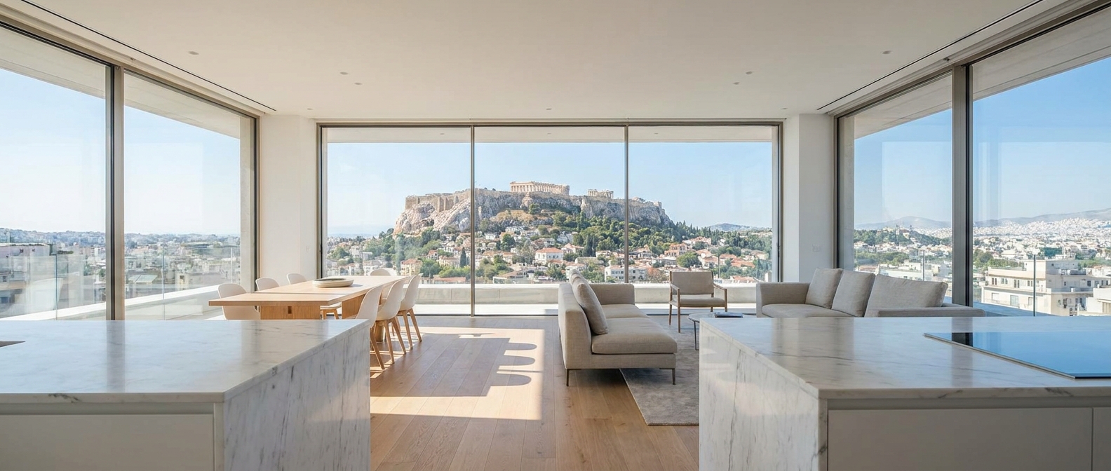 new build vs resale apartment Athens